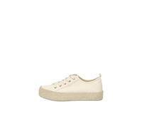 ONLY Damen Onlida-1 Lace Up Espadrille Sneaker Espandrillos, Creme, 39 EU