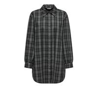 ONLY Damen Onlimma L/S Ovs Check Shacket Xt PNT Mantel, Grau, XS