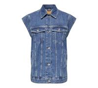 ONLY Damen Onlirene S/L DNM Waistcoat Cro Jumpsuit, Blau, L