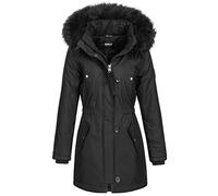 ONLY Damen Onliris Fur Winter Parka Cc OTW Jacke, Black 1, M EU, schwarz