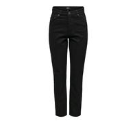 Only Frauen Slim Fit Jeans Jagger High Mom Ankle in schwarz W 26 L 32 schwarz