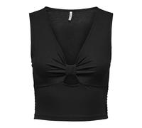 ONLY Damen Onljany S/L Twist Top JRS, Schwarz, M