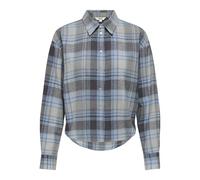 ONLY Damen Onljilda Ls Check Shirt WVN, Light Grey Melange, XL