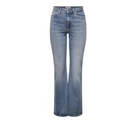 ONLY Damen Onljuicy Hw Flared DNM Dot023 Noos, Medium Blue Denim, 28W x 32L