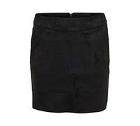 ONLY Damen Onljulie Fauxsuede OTW Noos Skirt, Schwarz,32