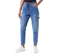 ONLY Damen Onlkelda Cargo Cut Elas DNM Gua Jeans