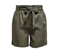 ONLY Damen onlKIRA Belt Shorts PNT Shorts, per Pack Grün (Kalamata Kalamata), 34 (Herstellergröße: 34)