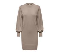 ONLY Damen Onllabelle Life L/S Dress KNT Noos 15210835,Mocha Meringue/Detail:w. Melange,L