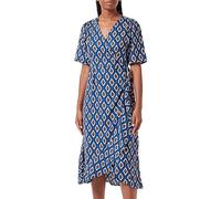 ONLY Damen Onlleah S/S Wrap Midi Dress Ex Ptm, Surf The Web/Aop:graphic Glam, XS