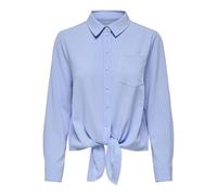 ONLY Damen Onllecey Ls Knot Shirt Noos WVN, Serenity, M