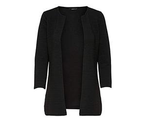 ONLY Damen ONLLECO 7/8 Long Cardigan JRS NOOS 15112273, Black, S