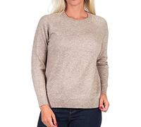 ONLY Damen Onllesly Kings L/S KNT Noos Pullover 15170427,Mehrfarbig (Beige Detail: W. Melange),S