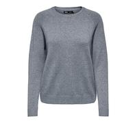 ONLY Damen ONLLESLY Kings L/S Pullover KNT Langarm Strickpullover, Blue Mirage/Melange, XS
