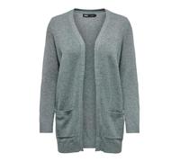 ONLY Damen Onllesly L/S Open Cardigan KNT Noos Strickjacke 15174274,Scarab/Detail:Melange,XS