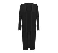 ONLY Damen Onllesly L/S Open Long Cardigan KNT Noos Strickjacke, Schwarz, M EU