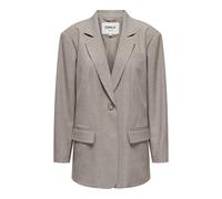 ONLY Damen Onllinda Ls Boyfr Mel Cc TLR Oversize Fit Blazer-Ihr Neues Grundnahrungsmittel, Fungi, XXL