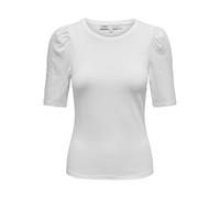 ONLY Damen Onllive Love 2/4 Pufftop JRS Noos Top, Weiß, L