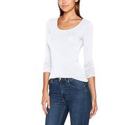 Only Damen Top ONLLIVE LOVE – Langarm Oneck NOOS – Weiß, Gr. S