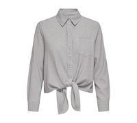 ONLY Damen Onllola Life Ls Short Embelis Shirt WVN, Bright White, M