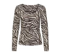 ONLY Damen Onllone AOP L/S Two Way Top JRS Schickes Feminines Oberteil Mit Langen Ärmeln Und U-Ausschnitt, Demitasse, L