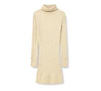 ONLY Damen Onllouis Ls Rollneck Cable Dress at KNT, Mocha Meringue, S
