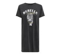 ONLY Damen Onllucy Life Dress S/S JRS Noos T-Shirt-Kleid, Black, XS