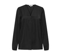 ONLY Damen Onllucy Life Ls Satin V-Neck Top WVN, Black, XXL