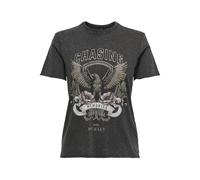 ONLY Damen Onllucy Life Reg S/S Top Box JRS, Black, XS