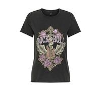 ONLY Damen Onllucy Life Reg S/S Top JRS Noos, Black, XXL