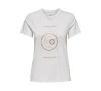 ONLY Damen Onllucy Life Reg S/S Top JRS Noos, Cloud Dancer, XS