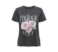 Only Regular Fit T-Shirt aus reiner Baumwolle Modell 'LUCY' in Black, Größe XL