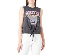 ONLY Damen Onllucy S/L Knot Eagle Top Box JRS, Black/Print:Forever, M