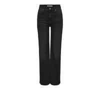 ONLY Damen Onlluna Hw Wide DNM Diabox Jeans, Black, 31W x 32L