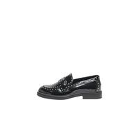 ONLY Damen Onllux-7 Pu Studs Loafer, Black, 36 EU