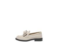 ONLY Damen Onllux-8 Pu Bow Loafer, Creme, 39 EU