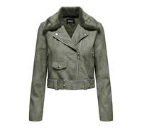 ONLY Damen Onlmacy Washed Biker CC Otw Bikerjacke (1er Pack)