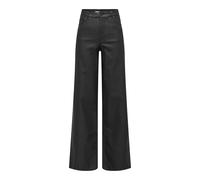 ONLY Damen Onlmadison-Gosh Hw Wide Coated Pant PNT, Black, S / 32L