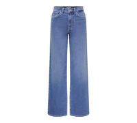 High-waist-Jeans ONLY "ONLMADISON JOGG HW WIDE DNM", Damen, Gr. 29, Länge 32, light blau denim, Denim/Jeans, Obermaterial: 100% Baumwolle, unifarben, weit lang, Jeans High-Waist-Jeans, high waist, wid