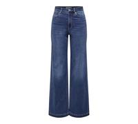 ONLY Damen Onlmadison-Royal Hw Wide DNM Bf Gua, Dark Blue Denim, (XS) W x 32L