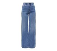 ONLY Damen Onlmadison-Royal Hw Wide DNM Bf Gua, Medium Blue Denim, L / 32L