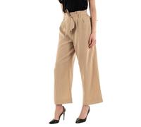 ONLY Damen Hose ONLMARSA SOLID Paperbag - Relaxed Fit - Beige XS S M L XL, Größe:XS, Farbe:Safari Melange 15269628