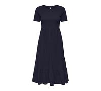 ONLY Damen Onlmay Life S/S Peplum Calf Dressbox JRS Kleid, Night Sky, XS