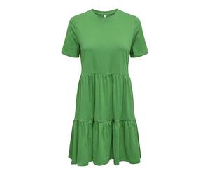 ONLY Damen Onlmay Life S/S Peplum Dress Box JRS Jerseykleid, Green Bee, Small