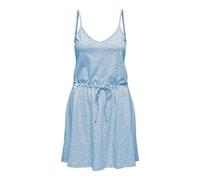 ONLY Damen Onlmay Life Singlet V-Neck Dres JRS Noos, Clear Sky/AOP:mia Ditsy, S