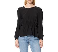 ONLY Damen Onlmette DAR L/S O-Neck Top Noos WVN Langarmshirt 15240593,Schwarz,S