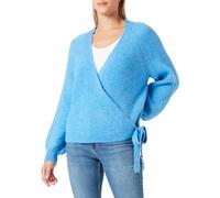 ONLY Damen Onlmia L/S Wrap Cardigan KNT Noos Strickjacke, Super Sonic,L