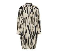 ONLY Damen Onlmila Life L/S Oversize Shirtdress Ptm Kleid, Black/AOP:Cherie Graphic, X-Small