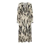 ONLY Damen Onlmila Life L/S V-Neck Midi Dress Ptm Kleid, Black/AOP:Cherie Graphic, L