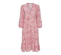 ONLY Damen Onlmilana 7/8 Dress WVN Noos Elegantes Kleid Mit V-Ausschnitt Und 7/8-Ärmeln Und Knopfverschluss, Cloud Dancer, X-Small