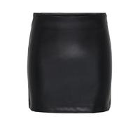 ONLY Damen Onlmiri Life Mw Faux Lea Zip Skirt PNT Rock, Black, 40